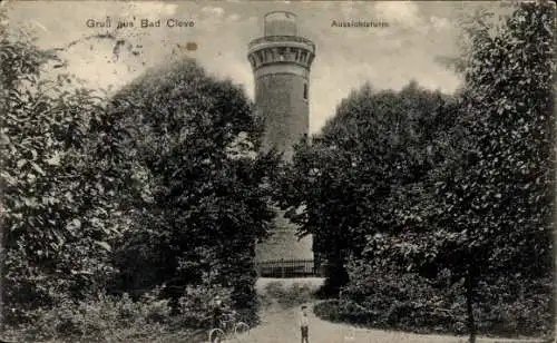 Ak Bad Cleve Kleve am Niederrhein, Aussichtsturm