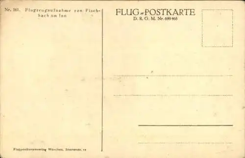 Ak Fischbach Flintsbach am Inn Oberbayern, Flugzeugaufnahme