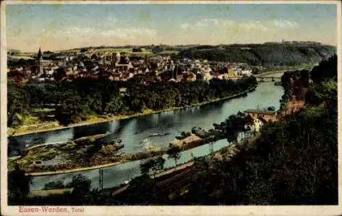 Ak Werden Essen im Ruhrgebiet, Totalansicht