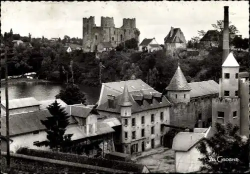 Ak Bourbon l'Archambault Allier, Moulin, Chateau