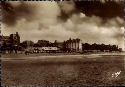 Ak Houlgate Calvados, Vue generale de la Plage