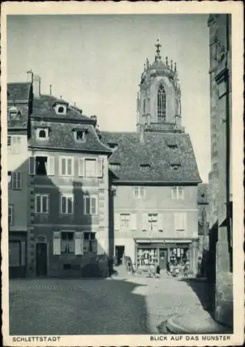 Ak Sélestat Schlettstadt Elsass Bas Rhin, Münster