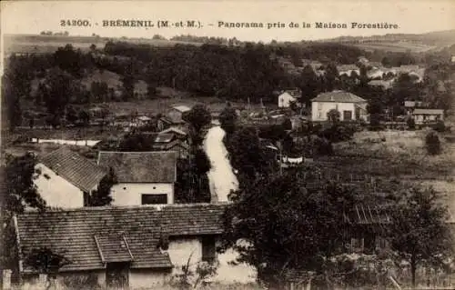 Ak Bréménil Meurthe et Moselle, Panorama aus dem Maison Forestiere