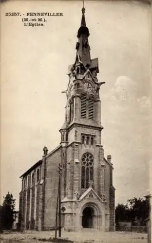 Ak Penneville Meurthe et Moselle, Die Kirche