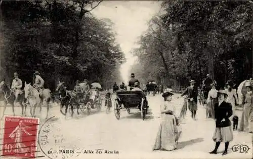 Ak Paris XVI., Allée des Acacias