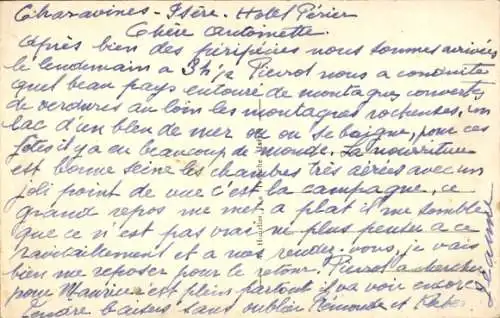 Ak Charavines Isere, Panorama, See