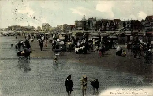 Ak Berck Plage Pas de Calais, Strand