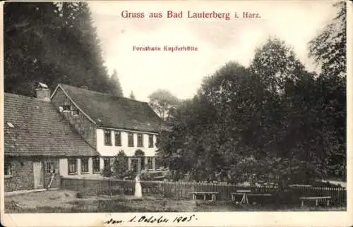 Ak Bad Lauterberg im Harz, Forsthaus Kupferhütte