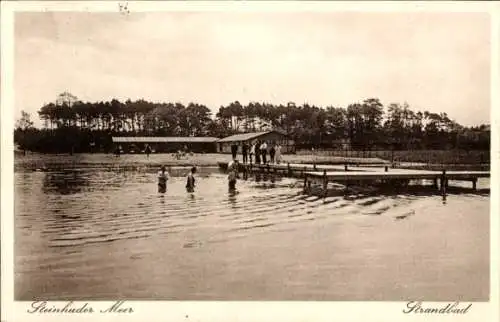 Ak Steinhude Wunstorf Niedersachsen, Steinhuder Meer, Strandbad