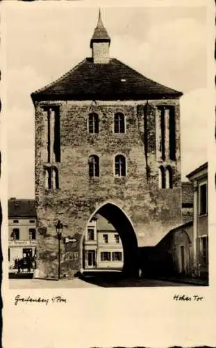 Ak Gryfice Greifenberg Pommern, Hohes Tor