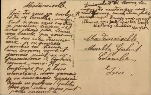 Ak Portrait einer Frau mit Blumen, Nelken