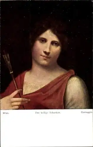 Künstler Ak Correggio, Der heilige Sebastian, BKWI 413-8