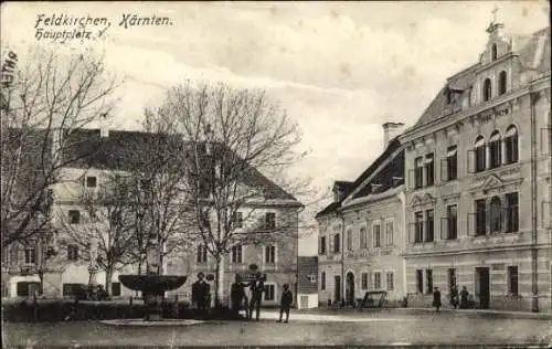 Ak Feldkirchen Kärnten, Hauptplatz