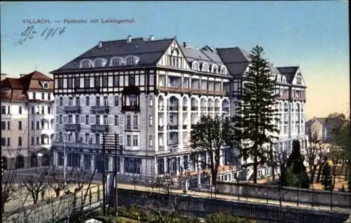 Ak Villach in Kärnten, Parkhotel, Leiningerhof