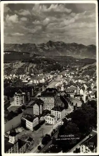 Ak Feldkirch Vorarlberg, Gesamtansicht, Blick vom niederen Känzele