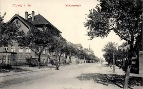 Ak Coswig in Sachsen, Wilhelmstraße