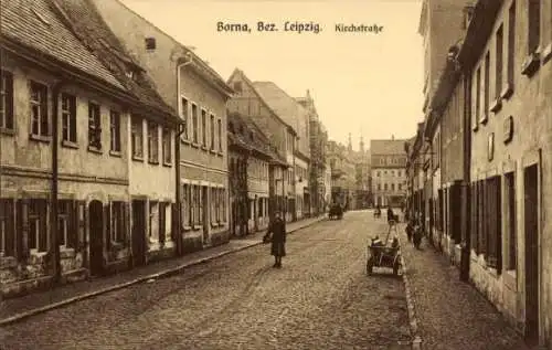 Ak Borna in Sachsen, Kirchstraße