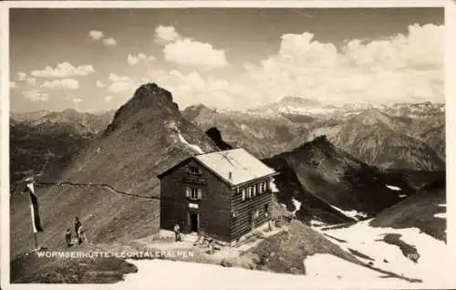 Ak Schruns in Vorarlberg, Wormser Hütte, Lechtaler Alpen, Landschaftspanorama