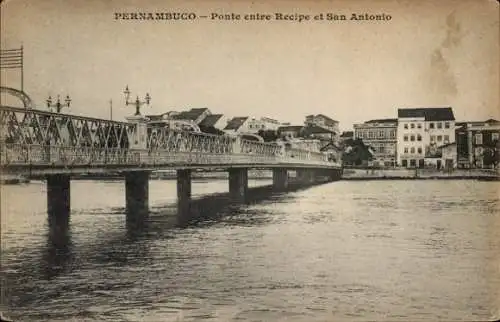 Ak Pernambuco Brasilien, Ponte entre Recipe et San Antonio