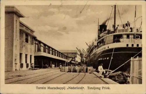 Ak Tanjung Priok Jakarta, Indonesien, Terrein Maatschappij Nederland