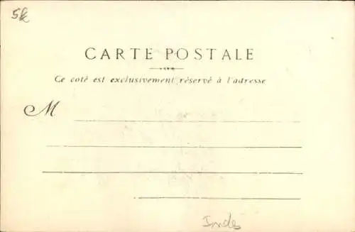 Ak Pondicherry Pondicherry Pondicherry Indien, Das Gericht