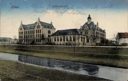 Ak Zittau in der Oberlausitz, Schliebenschule