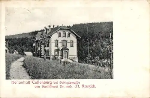 Ak Callenberg in Sachsen, Heilanstalt von Sanitätsrat Dr. med. M. Krutzsch