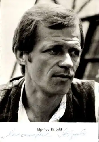 Ak Schauspieler Manfred Seipold, Autogramm, Portrait