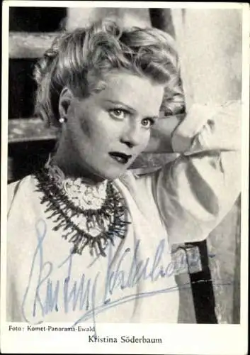 Ak Schauspielerin Kristina Söderbaum, Portrait, Autogramm