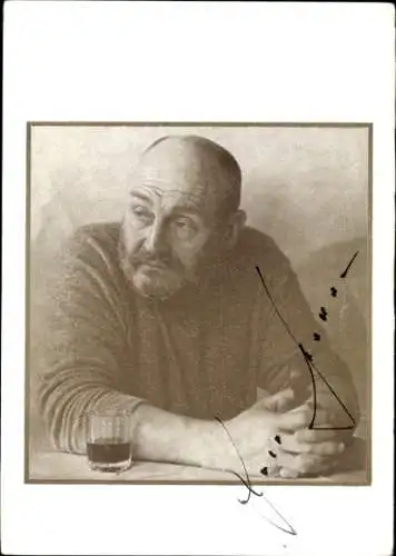 Ak Schauspieler Rolf Hoppe, Portrait, Autogramm