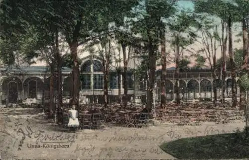 Ak Königsborn Unna im Ruhrgebiet, Kurgarten