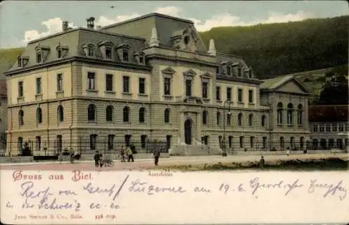 Ak Biel Bienne Kt. Bern, Amtshaus