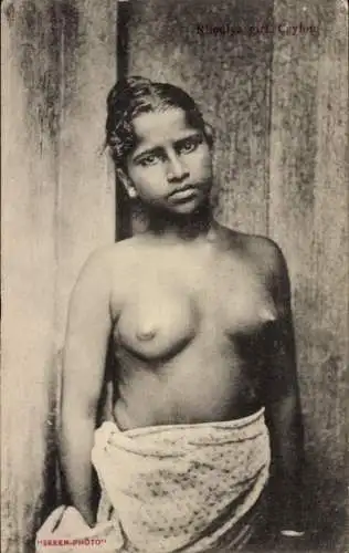 Ak Ceylon Sri Lanka, Rhodiya Mädchen