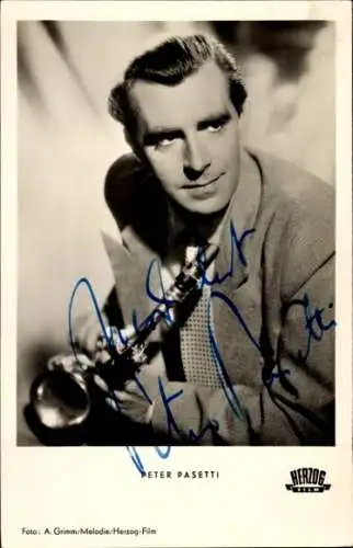Ak Schauspieler Peter Pasetti, Portrait, Film Heimweh nach Dir, Autogramm
