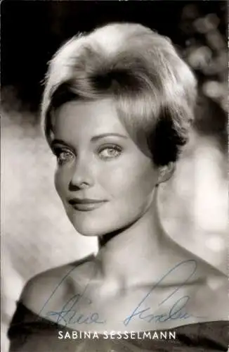 Ak Schauspielerin Sabina Sesselmann, Portrait, Autogramm