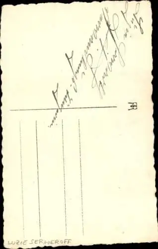 Ak Schauspielerin Luzie Serweroff, Portrait, Autogramm