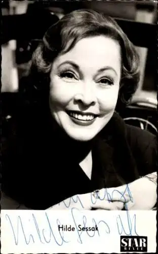 Ak Schauspielerin Hilde Sessak, Portrait, Autogramm, Star Revue