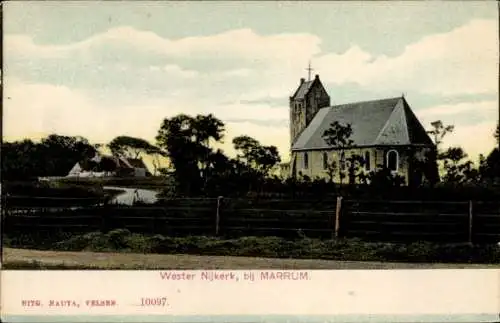 Ak Marrum Friesland Niederlande, Wester-Nijkerk