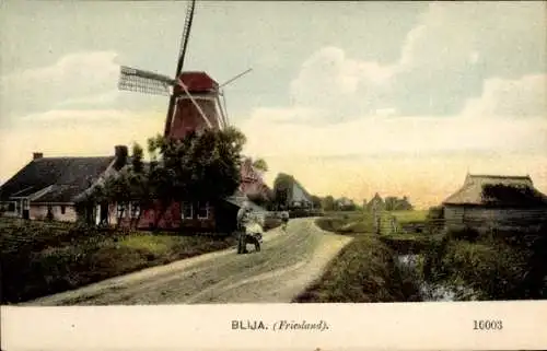 Ak Blije Fryslân in der Provinz Friesland, Molen