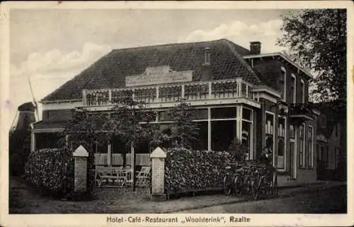 Ak Raalte Overijssel, Hotel-Café-Restaurant Woolderink