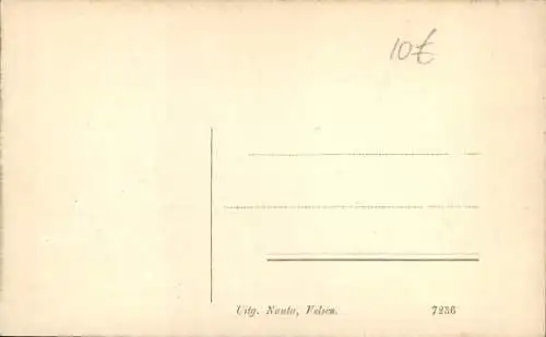 Ak Makkum Friesland Niederlande, Ortspartie