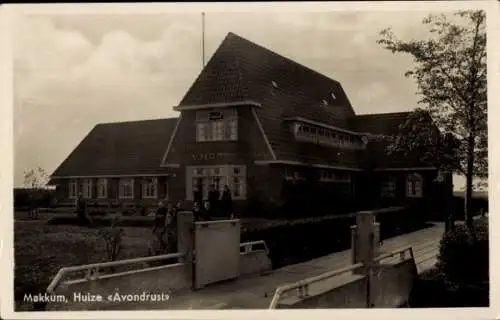 Ak Makkum Friesland Niederlande, Huize Avondrust