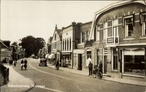 Ak Wolvega Friesland Niederlande, Rijkstraatweg, Geschäft