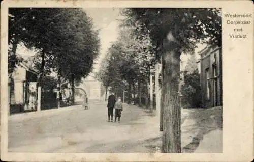 Ak Westervoort Gelderland, Dorpstraat, Viadukt