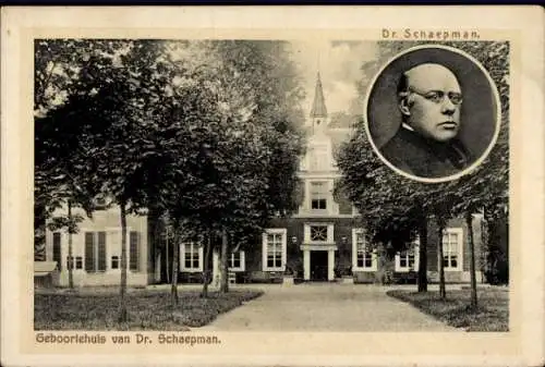 Ak Tubbergen Overijssel, Geburtshaus von Dr. Schaepman