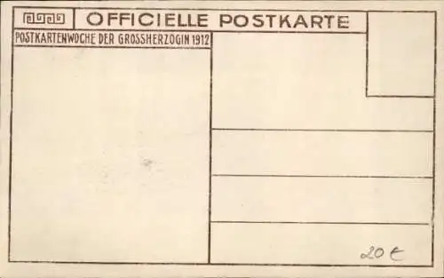 Ak Großherzogin Eleonore zu Hessen, Standportrait