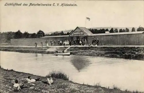 Ak Hildesheim in Niedersachsen, Lichtluftbad des Naturheilvereins EV, Sonnenbad