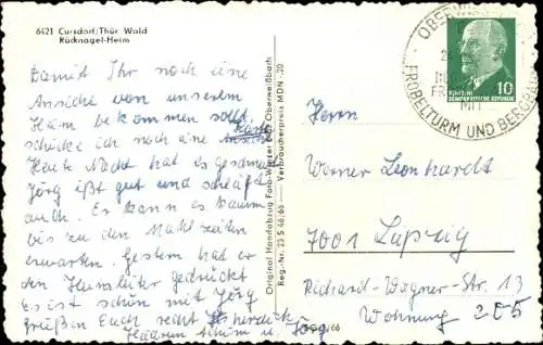 Ak Cursdorf in Thüringen, Rücknagel-Heim, Winteransicht