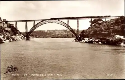 Ak Porto Portugal, Ponte de D Maria Pia