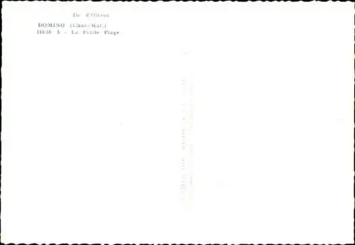 Ak Domino Oléron Charente Maritime, Gesamtansicht, Kleiner Strand